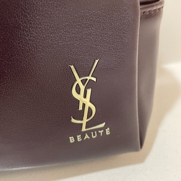 Yves Saint Laurent (YSL) Beaute Cosmetic Bag with Heart, Kiss & Star Studs - Picture 4 of 11